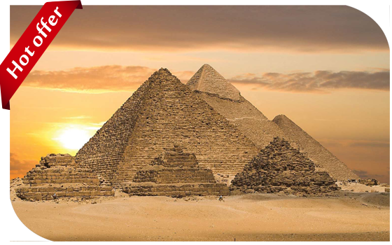 Great Pyramids of Giza - Camel ride - desert