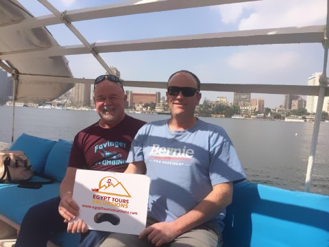 Felucca on the Nile River happy clients
