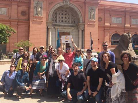 Egyptian museum happy clients
